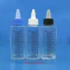 Con escala 100ml boca afilada extrusión botella cuadrada modelo pigmento para colorear botella mezcladora pegamento tinta pigmento pigmento re-embotellado