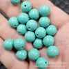 Contas Redondas de Turquesa Sintética Contas Soltas de Jade Sintético Pulseira Colar de Turquesa Azul Acessórios de Joias Contas Artesanais Atacado