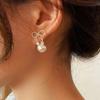 Pendientes de Araña con Lazo Dulces Elegantes y Femeninos Joyería para Orejas Popular en Internet de Lujo Ligero Joyería de Nicho