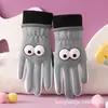 Guantes para Niños para Otoño e Invierno, Cálidos para Ciclismo al Aire Libre, Antideslizantes, Resistentes al Desgaste, Cortavientos y a Prueba de Frío, Guantes para Montañismo y Juego para Niños de Edad Media y Mayores