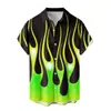 Amazon AliExpress nueva importación transfronteriza comercio exterior nueva impresión de llamas chaqueta de camisa para hombre fabricantes suministro