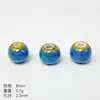 Pulseira Colar de Contas Cerâmicas com Esmalte de Flor Estilo Chinês Contas Soltas Acessórios para Joias DIY Materiais Pulseiras Feitas à Mão Contas Contas