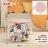 Balde de Armazenamento Infantil, Banquinho Armazenamento de Bonecas e Brinquedos, Banquinho de Armazenamento Transparente, Banquinho Pequeno, Caixa de Armazenamento, Recipiente de Armazenamento