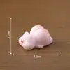 Lindo Cerdo y Trasero de Pato Clip Sosteniendo Muñeca con Pancarta Casa de Muñecas Decoración DIY Accesorios Coche Escritorio Pequeños Adornos