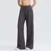 Nuevos pantalones atléticos de pierna ancha para mujer, de corte holgado, adecuados para correr, fitness, uso casual, con una caída fluida, hechos de algodón, ideales para yoga y danza