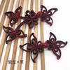 Fivela de placa artesanal fivela de pano fivela de flor atacado oca tridimensional flor cheongsam fivela Tang traje fivela retro clássico botão acessórios