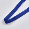 Em Estoque 1cm Elástico Colorido Floral para Lingerie, Acabamento Elástico de Renda, Elástico com Borda Floral Feito à Máquina