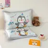 Funda de almohada de seda de hielo de verano para niños al por mayor, funda de almohada fresca para la siesta de bebés de jardín de infancia, funda protectora para almohada para estudiantes de primaria