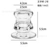Candelabro de cristal simple de estilo europeo con base de cera para el hogar, candelabro romántico para mesa de comedor, decoración creativa para el hogar