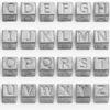 Cuentas cuadradas de acero inoxidable con 26 letras en inglés, accesorios para pulseras de acero de titanio, cuentas sueltas para manualidades, cuentas con agujeros grandes