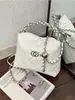 Bolso Tote Acolchado Estilo Chanel Vintage con Cadena 2026 Nuevo Bolso para Mujer Versátil para el Trabajo Bolso tipo Cubo para Hombro