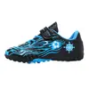 Zapatos de Fútbol para Niños AG Tacos Largos TF Tacos para Césped Zapatos de Fútbol para Entrenamiento y Competición en Campus Estudiantil Zapatillas de Velcro para Niños Medianos y Grandes