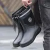 Tamanho 39-48 Zhongjian impermeável com fole tamanho extra grande masculino e feminino quentes impermeáveis forrados com fleece destacáveis antiderrapantes galochas botas femininas