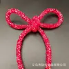 Grampo de Cabelo Laço Amarrado Transfronteiriço Luxo Super Brilhante Full Diamond Cordão de Laço Broche