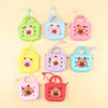 Monederos de silicona al por mayor, billeteras pequeñas, estuches para auriculares, llaveros para niñas, bolsos pequeños de mano y accesorios para mochilas en colores macaron