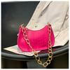 Bolsa Feminina 2023 Primavera Nova Moda Bolsa de Ombro Simples Casual Bolsa Simples Elegante Bolsa Axila Elegante