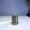 "Alegria nas Sobrancelhas" incensário quadrado vertical, incensário de aromaterapia para casa, pequeno incensário com padrão de nuvem, ornamento para cerimônia do chá chinesa