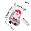Meias de Boneca de Natal Transfronteiriças Meias de Pelúcia Desenho Animado de Natal Pingente de Árvore de Natal Papai Noel Boneco de Neve Saco de Presente de Doce