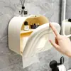 Caja de Pañuelos de Dibujos Animados Linda para Montar en la Pared, No Requiere Taladro, para Baño del Hogar, Inodoro y Baño