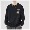 Moletom Gola Redonda Masculino Primavera e Outono Marca Tendência Camisa Base Pesada 2025 Nova Versátil Pulôver Camiseta de Manga Longa Top