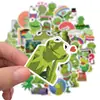 50 Adesivos Fofos de Sapo Grafite, Decorativos Personalizados para Mala Caderno, Adesivos à Prova d'Água Removíveis Sem Repetição