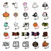 Nueva tapa de pajita de Halloween tapón antipolvo de silicona fiesta creatividad personalidad pajita clip de hebilla decorativa productos transfronterizos
