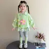 Conjunto de Niña Primavera y Otoño 2026 Nueva Moda Ropa Deportiva Infantil Sudadera de Otoño para Bebé y Leggings Ropa
