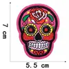 Jianxing sello de bordado por computadora calavera de rosa linda accesorios de ropa decoración de ropa parche pegatinas de tela bordada