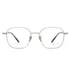 Gafas cuadradas ultraligeras de titanio de 9 g estilo coreano para mujer, aptas para lentes de prescripción, montura lisa de titanio puro E5004 para caras cuadradas y redondas