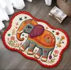 Alfombrilla de Diatomeas tipo Dibujo Animado con Textura de Hilo Tejido, Alfombrilla Absorbente Antideslizante para Baño, Alfombrilla Resistente a la Suciedad y Fácil de Mantener