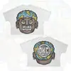 2026 Verano Hip-Hop Dibujos Animados Patrón Nuevo Transfronterizo Camiseta Estampada Estilo Harajuku Ropa de Manga Corta para Hombre