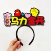2026 Ano do Cavalo Nova Faixa de Cabeça de Feltro DIY Padrão de Texto Faixa de Cabeça Atmosfera Festiva Suporte Acessório de Cabelo Faixa de Cabeça de Feltro