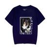 Nueva camiseta de manga corta con cuello redondo y estampado informal de anime "Extermination Ghost Blade Around" para hombre y mujer, de verano, holgada y a la moda.