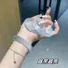 Pulseira Olho de Gato Atacado, Pulseira Cor de Rosa Fada Gelatina de Lichia Tipo Gelo de Alta Qualidade, Pulseira de Alto Padrão Novo Estilo Chinês, Caixa de Presente
