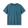 Camiseta Casual Masculina Elástica com Gola Redonda, Macia e Delicada para o Verão, Secagem Rápida e Respirável, Manga Curta Versátil para Esportes ao Ar Livre