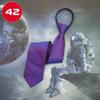 Venta al por mayor de fábrica corbata de negocios para hombre perezoso con cremallera ropa formal gratis negro azul azul marino rayado 48 boda