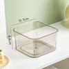 Lixeira de Mesa de Plástico sem Tampa para Uso Doméstico, Espessada, Cesto de Lixo de Armazenamento Transparente para Sala de Estar, Banheiro e Vaso Sanitário