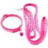 Collar con Cascabel de Hueso Pixelado Lindo Cuerda de Tracción Antiperdida Collar para Cuello de Perro Gato Suministros para Mascotas