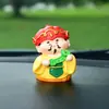 Adorno Pequeño del Dios de la Riqueza de Cinco Vías Decoración para Coche Artesanía Estilo Chino Tendencia Nacional Set de Adornos para Coche Dropshipping