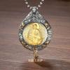 Colgante de plata tailandesa con mosaico de mamut y marfil del zodiaco Benmingfo Jiugong Bagua para hombres y mujeres, regalos de alta gama.