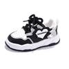 Zapatos Deportivos para Niñas 2025 Otoño e Invierno Nuevos de Cuero Suela Suave Planos Color Pato Mandarín Versátiles Casuales Blancos para Niñas