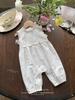 Ropa para Niños Jenny Verano Bebé Estilo Coreano Mameluco para Niñas Body de Encaje Bordado Overol Elegante