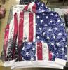 Sudadera con capucha de la bandera estadounidense de Amazon para hombre y mujer, sudadera para pareja, marca de moda con degradado.