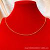 Collar de oro de arena de Vietnam delgado chapado al vacío collar para mujer cadena de bolas joyería de imitación de oro no se decolora en vivo caliente