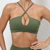 Roupa íntima Esportiva de Lixamento Nova Transfronteiriça Feminina Regata com Costas Cruzadas Sutiã Esportivo de Yoga Secagem Rápida Roupas para Corrida Fitness