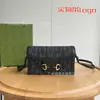 Suministro Transfronterizo Bolso Caja Monograma Clásico Nuevo Doble G Horsebit 1955 Mini Bandolera Cruzada Bolso de Mujer