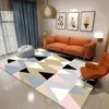 Nueva Alfombra de Piso Sala de Estar Dormitorio Lujo Ligero Alta Calidad Simple Cobertura Total Sofá Alfombra de Piso Grande Mesa de Café Limpiable Alfombra de Mesita de Noche