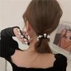 Modelo Nuevo Coreano 2026 Mismo Estilo que Zhang Yuqi Lazo para el Cabello de Perlas Sujetador de Cola de Caballo Alta Elasticidad Banda Duradera para el Cabello