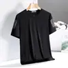 Camiseta Masculina Manga Curta Secagem Rápida Toque Fresco Camiseta Masculina Manga Curta Confortável e Respirável Camiseta Masculina Manga Curta Simples Alta Elasticidade Versátil