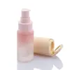 Suministro Directo de Fábrica de Botella de Vidrio de 20 ml con Tapa Flip-Top Espejo, Líquido Base para Maquillaje, Primer, Material de Empaque Cosmético Tipo Push